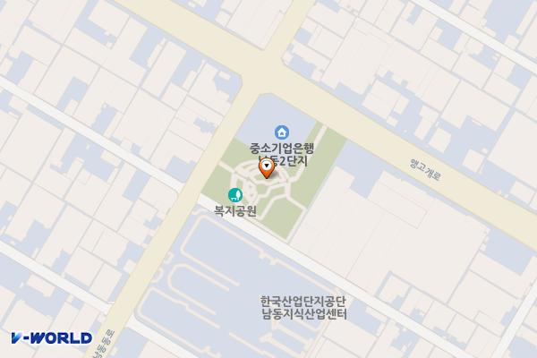복지근린공원 위치 지도 — 인천광역시 남동구 고잔동 721-1