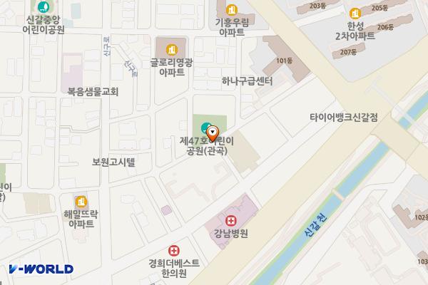 관곡어린이공원 주변 위치 지도 — 경기도 용인시 기흥구 구갈동 537-6