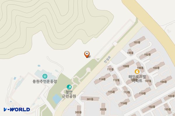 청안동 480번지 공영주차장 위치 지도 — 경남 창원시 진해구 청안동 480