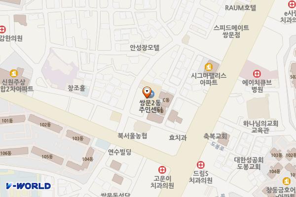 도봉구 보건소 위치 지도 — 서울 도봉구 쌍문동 565
