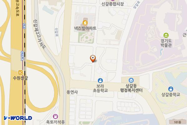 이례장로교회 주변 위치 지도 — 경기도 용인시 기흥구 상갈동 153-2