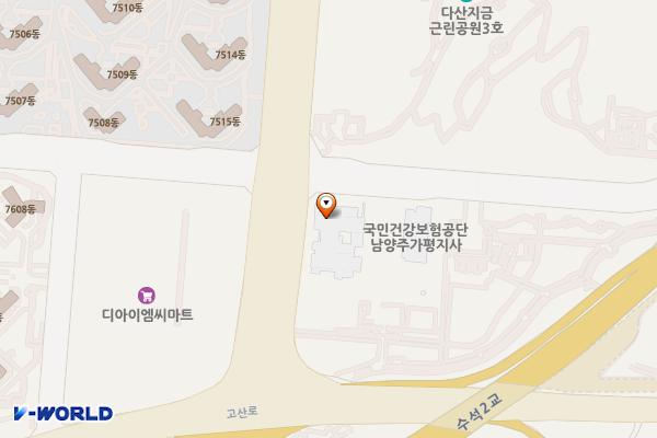 한국전력공사 남양주지사(공용) 위치 지도 — 경기도 남양주시 다산지금로163번길 89 (다산동)