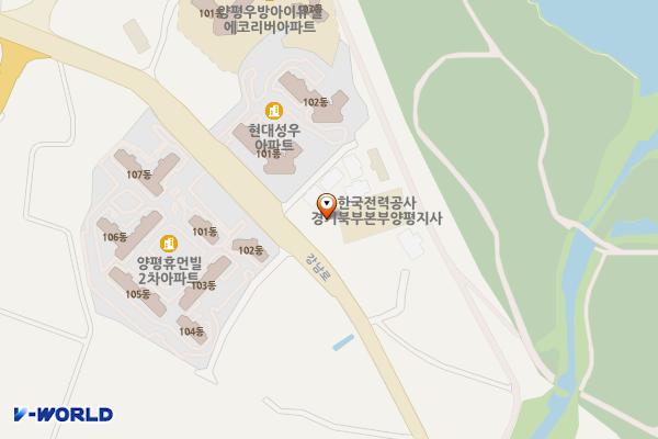양평지사(공용) 위치 지도 — 경기도 양평군 강상면 강남로 933