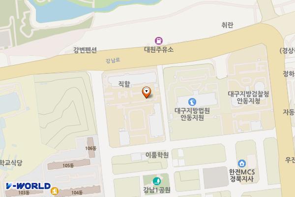 경북직할(공용) 위치 지도 — 경상북도 안동시 강남1길 9