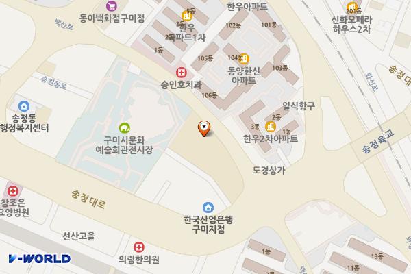구미지사(공용) 위치 지도 — 경상북도 구미시 송정동 79
