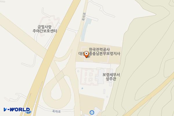 보령지사(공용) 위치 지도 — 충청남도 보령시 옥마로 60