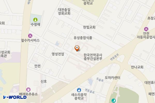 서대전지사(공용) 위치 지도 — 대전광역시 서구 변동중로 39
