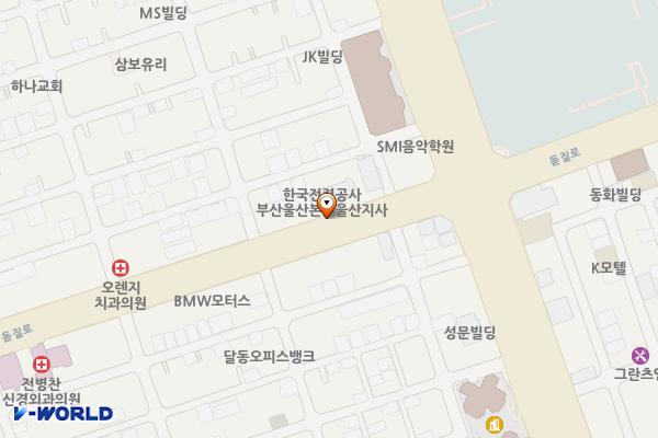 울산지사(공용) 위치 지도 — 울산광역시 남구 돋질로 181