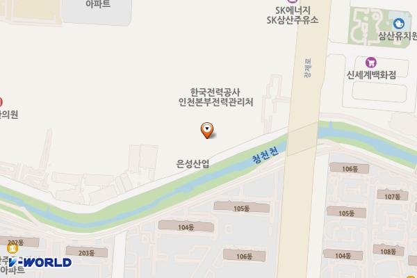 인천전력관리처(공용) 위치 지도 — 인천광역시 부평구 주부토로 238