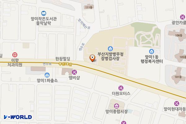 부산울산 지방병무청 위치 지도 — 부산광역시 수영구 연수로 301