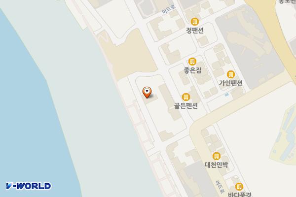 블루모텔 위치 지도 — 충청남도 보령시 해수욕장10길 54
