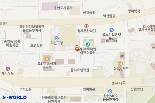 처인구청 주변 위치 지도 — 경기도 용인시 처인구 김량장동 383