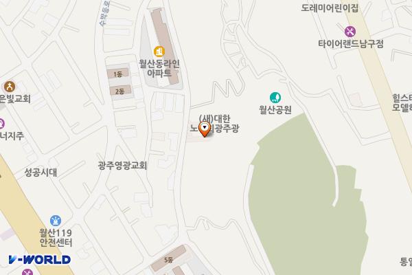 수박등로 공영주차장 위치 지도 — 전남광주통합특별시 남구 대남대로 308번길 32