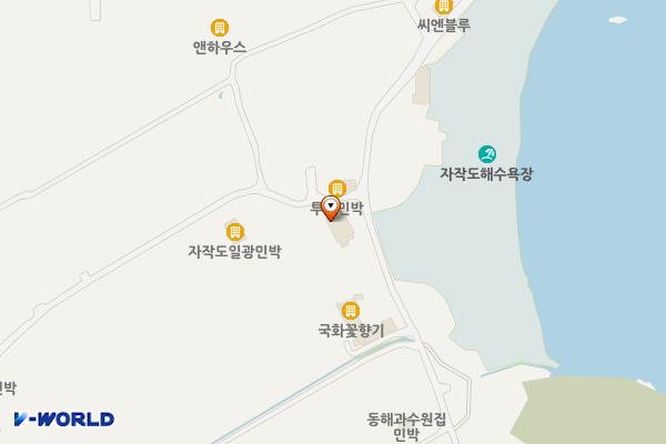 보키하우스 펜션 위치 지도 — 강원특별자치도 고성군 죽왕면 자작도선사길 110