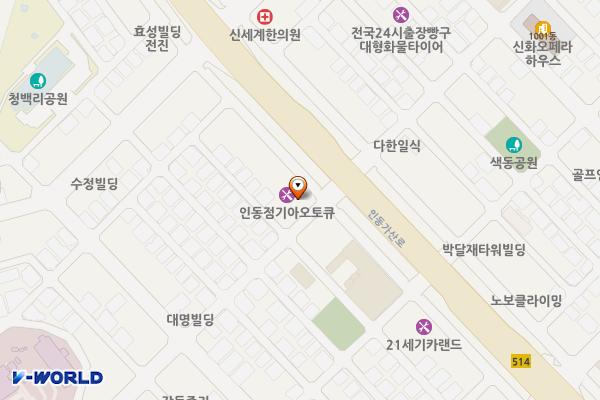 기아오토큐 인동점 (급) 위치 지도 — 경상북도 구미시 인동남길 96 (진평동)