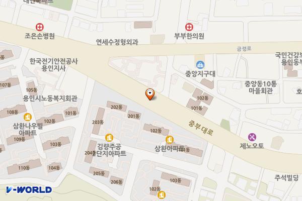 국도 42호선 주변 위치 지도 — 경기도 용인시 처인구 김량장동 380