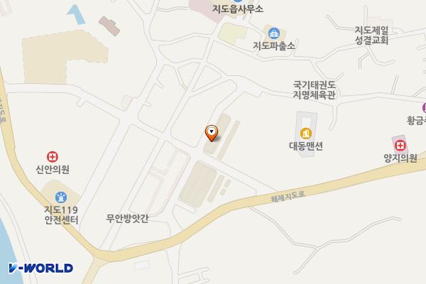 1004섬_지도읍전통시장 위치 지도 — 전남광주통합특별시 신안군 지도읍 읍내길 16-38