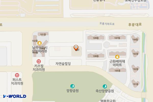 행복한 밥상(골드타워주차장) 위치 지도 — 전남광주통합특별시 무안군 삼향읍 남악4로82번가길 20