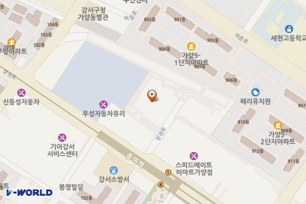 한화비즈메트로1차 위치 지도 — 서울특별시 강서구 양천로 551-17