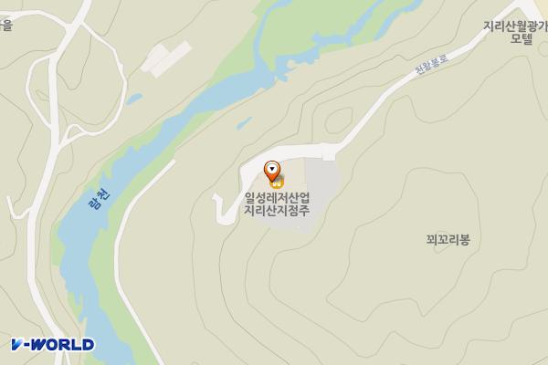 일성레저산업 지리산점 위치 지도 — 전북특별자치도 남원시 산내면 천왕봉로 626-25