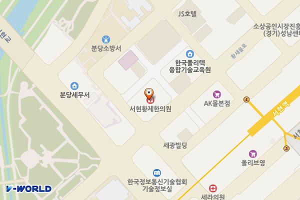 DB분당사옥 위치 지도 — 경기도 성남시 분당구 황새울로 315