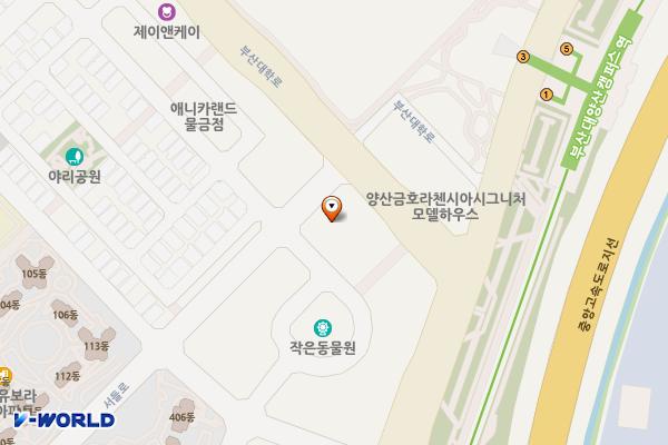 대한빌딩 위치 지도 — 경상남도 양산시 물금읍 부산대학로 150