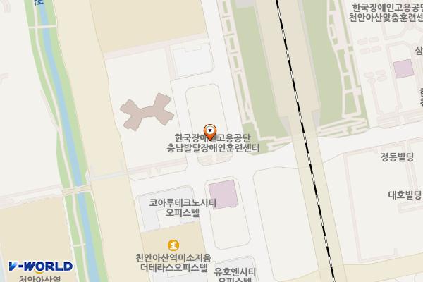 엑스큐브빌딩 위치 지도 — 충청남도 아산시 배방읍 희망로46번길 19-3