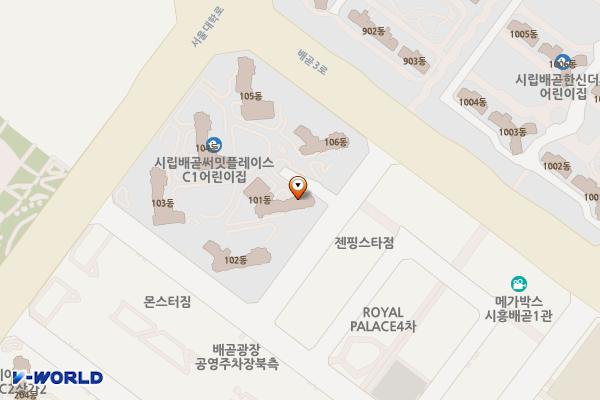배곧호반써밋플레이스c1 위치 지도 — 경기도 시흥시 서울대학로278번길 19-13