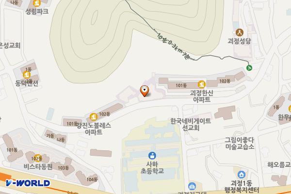 성민교회 위치 지도 — 부산광역시 사하구 승학로 201