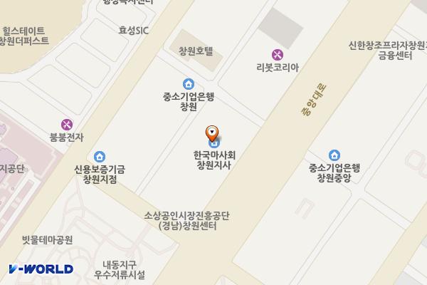 대흥인터빌 위치 지도 — 경상남도 창원시 성산구 중앙대로 33