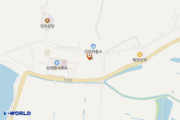신의면복지회관 위치 지도 — 전남광주통합특별시 신안군 신의면 상태동리 373-37번지