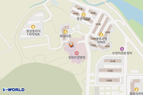 청하요양병원 위치 지도 — 경상북도 영주시 신재로24번길 91