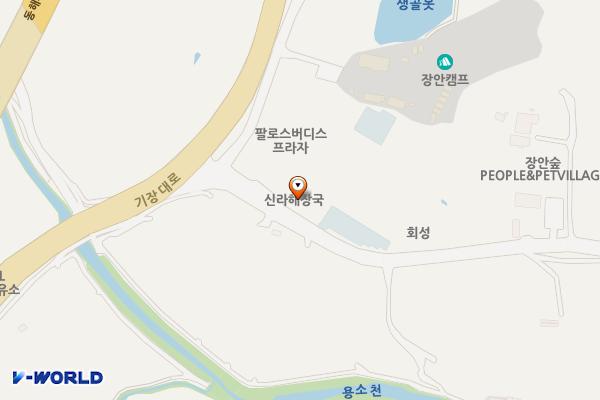 팔로스버디스골프 위치 지도 — 부산광역시 기장군 장안읍 장안로 8