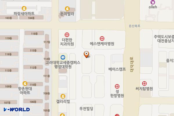 월평동 이마트트레이더스 주변 위치 지도 — 대전광역시 서구 둔산로31번길72