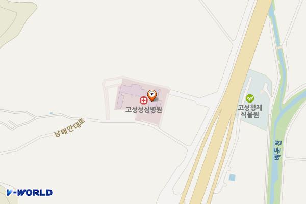 고성성심병원 위치 지도 — 경상남도 고성군 회화면 남해안대로 3963-21