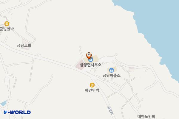 완도 금당면사무소 위치 지도 — 전남광주통합특별시 완도군 금당면 금당로 50-1