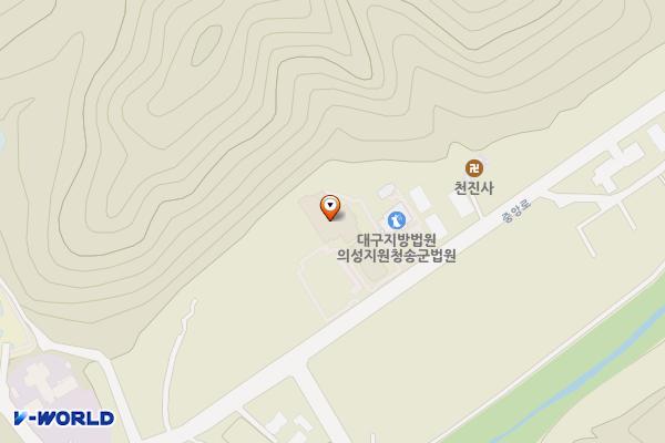 주왕산관광호텔 위치 지도 — 경상북도 청송군 청송읍 중앙로 315