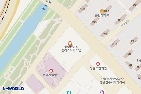 분당풍림아이원플러스 위치 지도 — 경기도 성남시 분당구 서현로 170