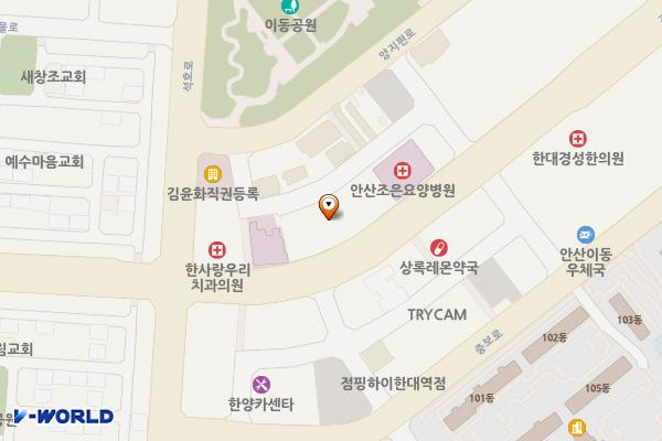 데코스포텔 위치 지도 — 경기도 안산시 상록구 광덕1로 355