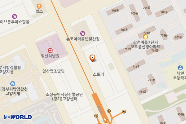 삼희골드프라자 위치 지도 — 경기도 고양시 일산동구 중앙로 1200