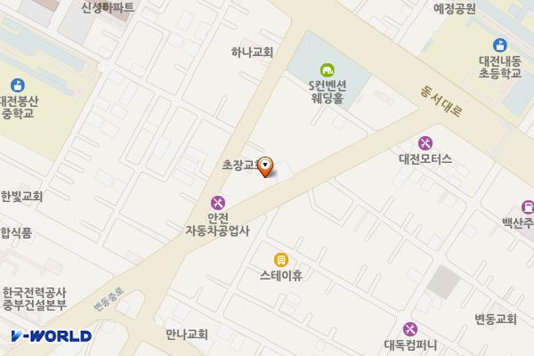 변동중로 노상주차장(2) 위치 지도 — 대전광역시 서구 변동중로 63