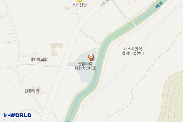 산들바다마을영농조합법인 위치 지도 — 전북특별자치도 부안군 진서면 내소사로 126