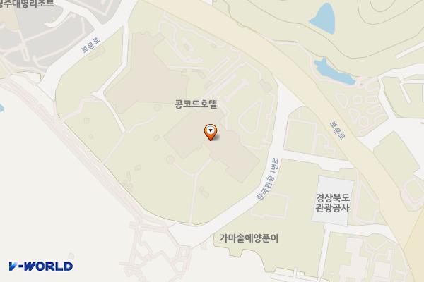 코모도호텔경주 위치 지도 — 경상북도 경주시 보문로 422