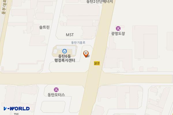 CH리베로오피스텔 위치 지도 — 경기도 화성시 동탄기흥로 147-11