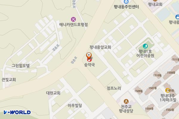 하나프라자 위치 지도 — 경기도 남양주시 경춘로 1260