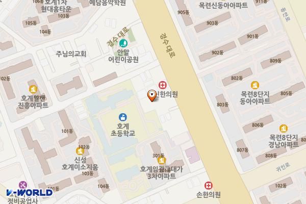 노블오피스텔 위치 지도 — 경기도 안양시 동안구 경수대로 701