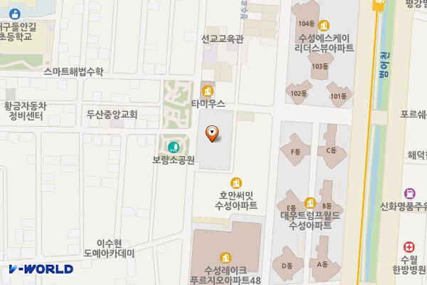 수성헤센더테라스 위치 지도 — 대구광역시 수성구 청수로24길 59