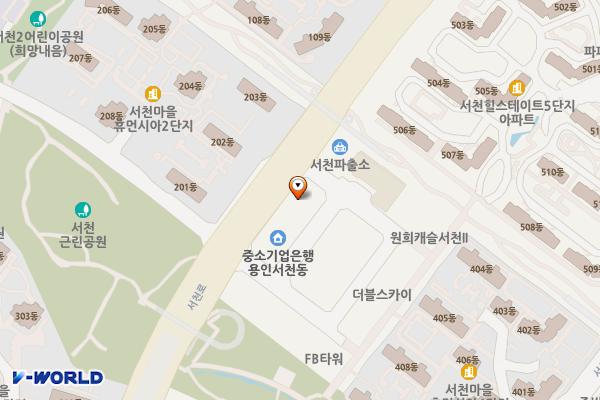 원희캐슬서천프라자 위치 지도 — 경기도 용인시 기흥구 서천로 121