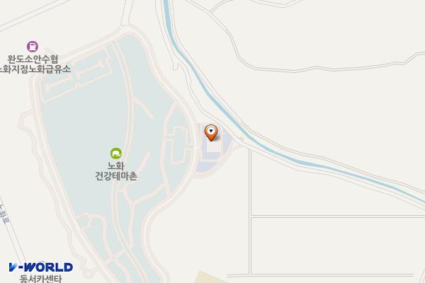 완도 건강테마촌 위치 지도 — 전남광주통합특별시 완도군 노화읍 노화로 613