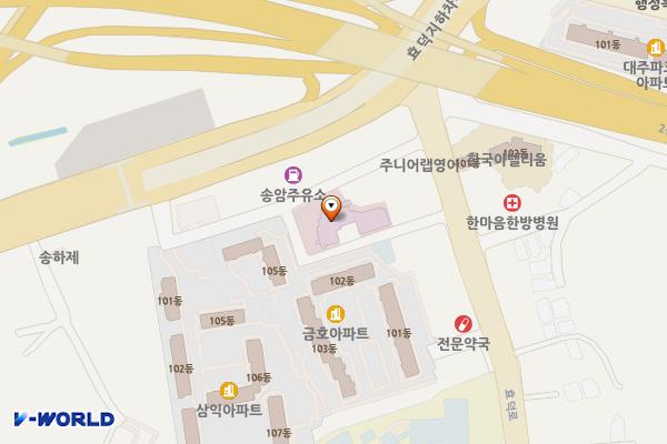 더선요양병원 위치 지도 — 전남광주통합특별시 남구 효덕로303번길 12